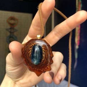 Blue Kyanite Third Eye Pinecone